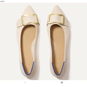 Rothy's Conch Flats with Gold Buckle - NWOT